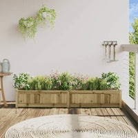 Fioriera da Giardino 180x31x31 cm in Legno di Pino Impregnatocod mxl 132943