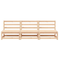 Divani da Giardino Senza Braccioli 3pz 70x70x67cm Massello Pino 837928