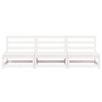 Divani da Giardino Senza Braccioli 3pz 70x70x67cm Bianchi Pino