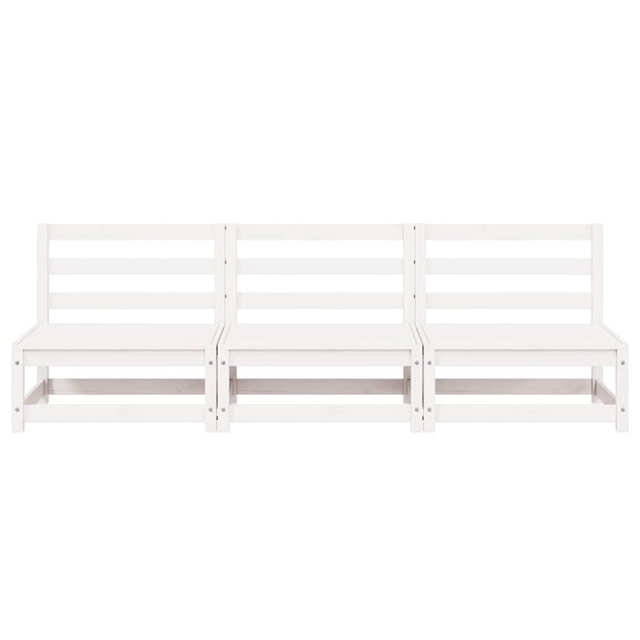 Divani da Giardino Senza Braccioli 3pz 70x70x67cm Bianchi Pino
