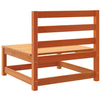 Divani Senza Braccioli Giardino 3pz Marrone Cera 70x70x67 Pino 837932