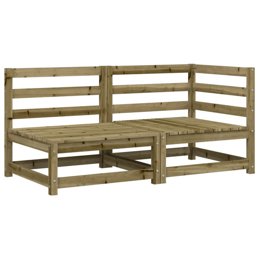 Divano da Giardino a 2 Sedute in Legno Impregnato di Pino 837948