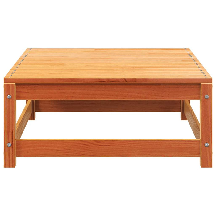 Divano senza Braccioli Giardino-Sofa da Giardino-Divanetto da esterno Poggiapiedi Marrone Cera Pino 791421