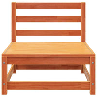 Divano senza Braccioli Giardino-Sofa da Giardino-Divanetto da esterno Poggiapiedi Marrone Cera Pino 524231