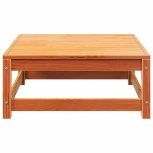 Divano senza Braccioli Giardino-Sofa da Giardino-Divanetto da esterno Poggiapiedi Marrone Cera Pino 524231