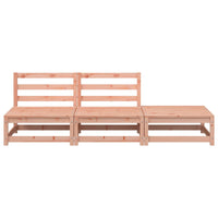 Divano Giardino Senza Braccioli con Poggiapiedi Legno Douglas 837968