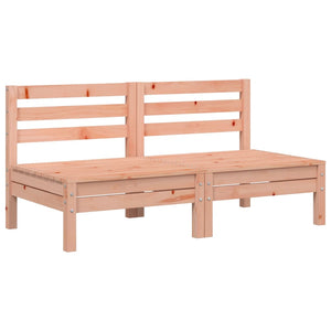 Divani Senza Braccioli da Giardino 2pz Legno Massello Douglas 838003