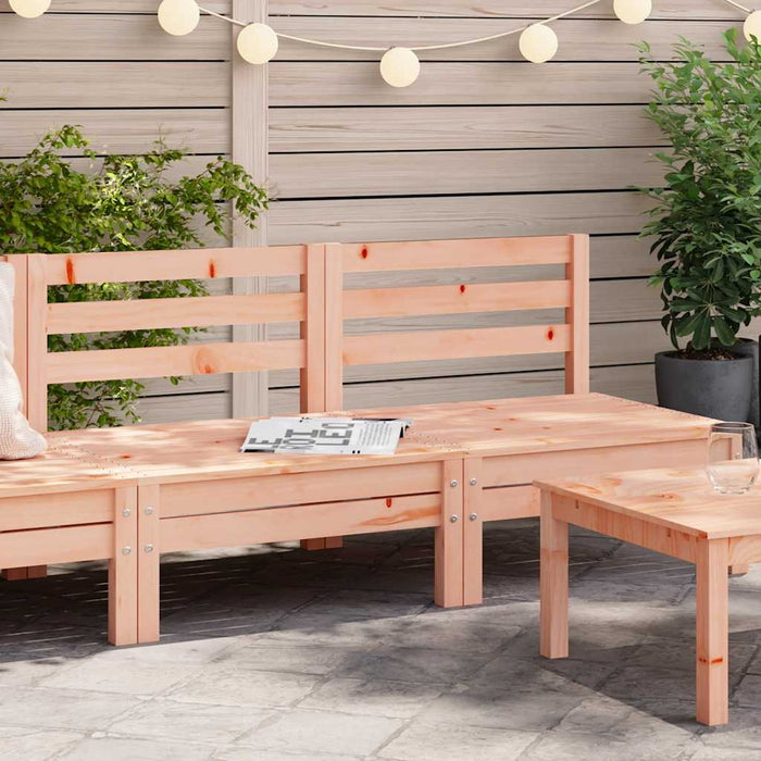 Divani Senza Braccioli da Giardino 2pz Legno Massello Douglas 838003