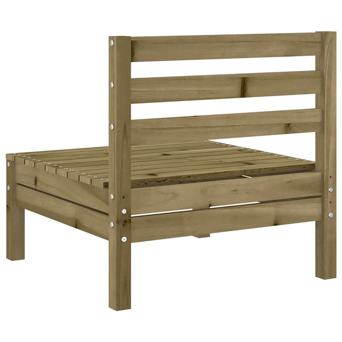 Divani Senza Braccioli da Giardino 4pz Legno di Pino Impregnato