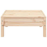 Divano da Giardino 2 Posti con Poggiapiedi Legno Massello Pino 838019