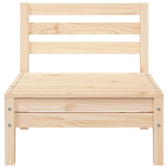 Divano da Giardino a 3 Posti in Legno Massello di Pino