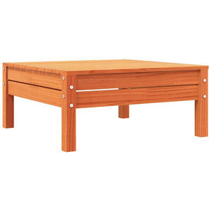 Divano da Giardino a 3 Posti Marrone Cera Legno Massello Pino 838037