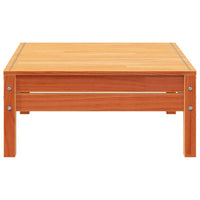 Divano da Giardino a 4 Posti Marrone Cera Legno Massello Pino 838051