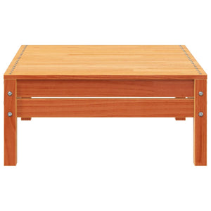 Divano da Giardino a 4 Posti Marrone Cera Legno Massello Pino 838051