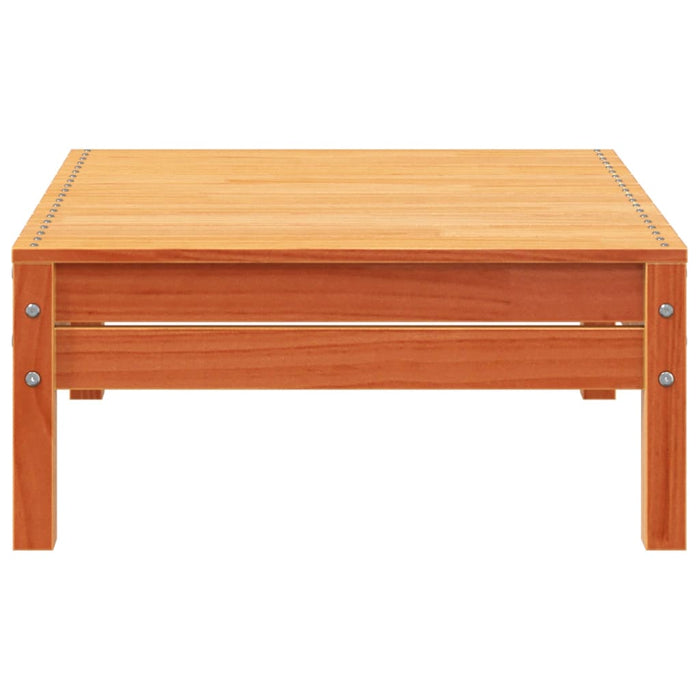 Divano da Giardino a 4 Posti Marrone Cera Legno Massello Pino 838051