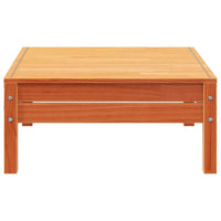 Divano Giardino 3Posti e Poggiapiedi Marrone Cera Massello Pino