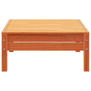 Divano Giardino 3Posti e Poggiapiedi Marrone Cera Massello Pino 838058