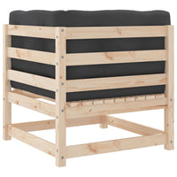 Divano Angolare da Giardino con Cuscini Legno Massello di Pino 838061