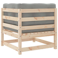 Divano Angolare da Giardino con Cuscini Legno Massello di Pino 838062