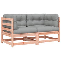 Divani Angolari da Giardino Cuscini 2pz Legno Massello Douglas 838075