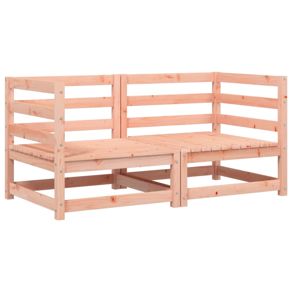 Divani Angolari da Giardino Cuscini 2pz Legno Massello Douglas 838075