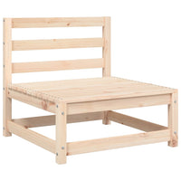 Divano Giardino Senza Braccioli con Cuscini Legno Massello Pino 838078