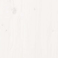 Divani Giardino Senza Braccioli con Cuscini 2 pz Pino Bianco 838087