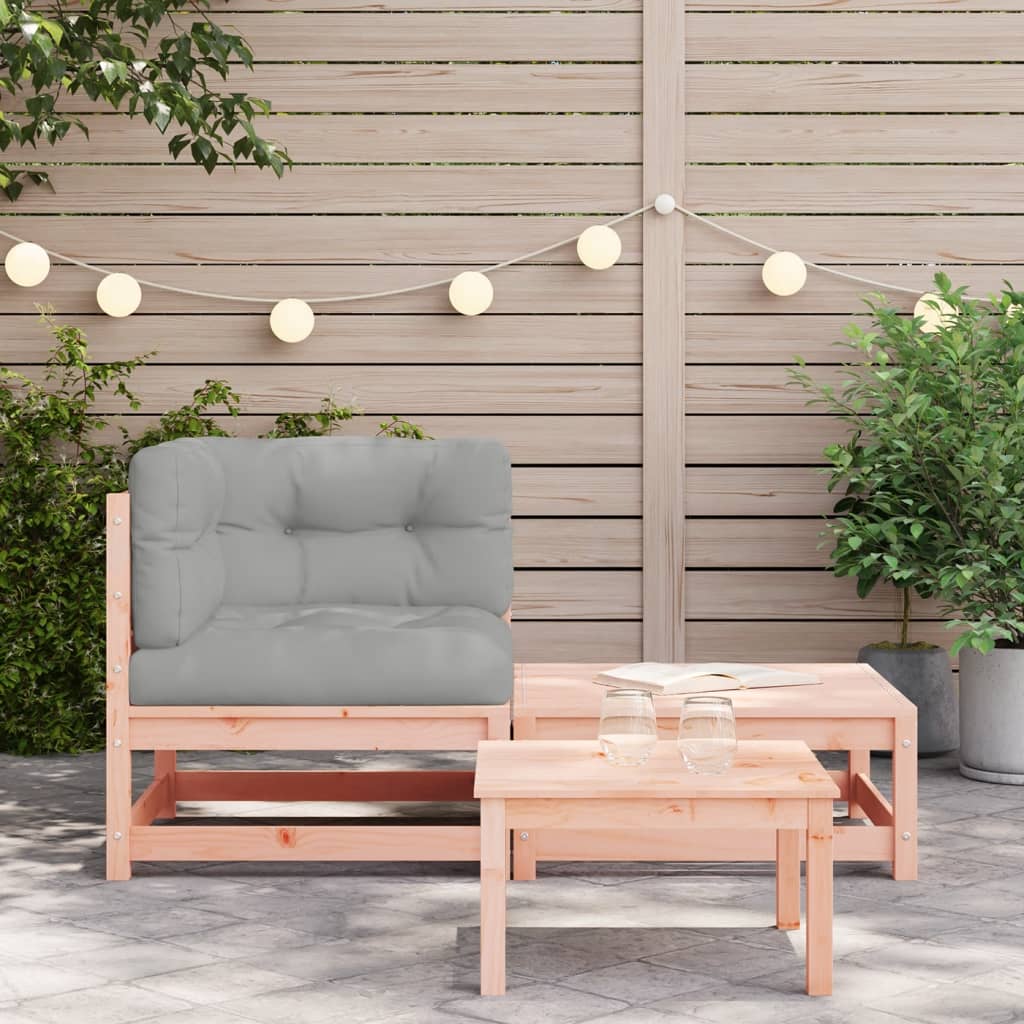 Divano Angolare da Giardino con Cuscini-Sofa da Giardino-Divanetto da esterno e Poggiapiedi 327113