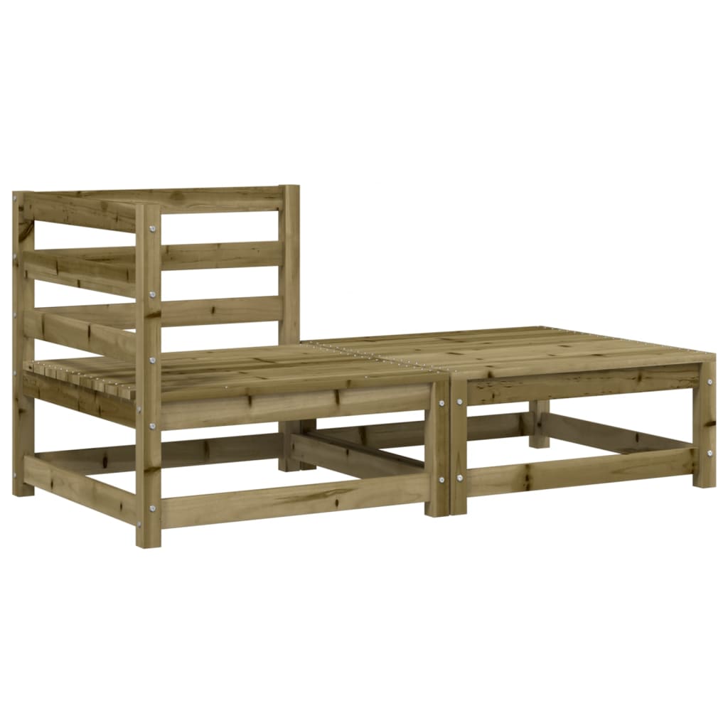 Divano Angolare da Giardino con Cuscini e Poggiapiedi 838116