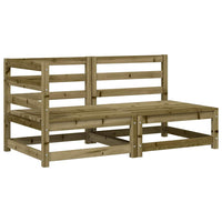 Divano da Giardino con Cuscini 2 Posti Legno Impregnato di Pino 838124