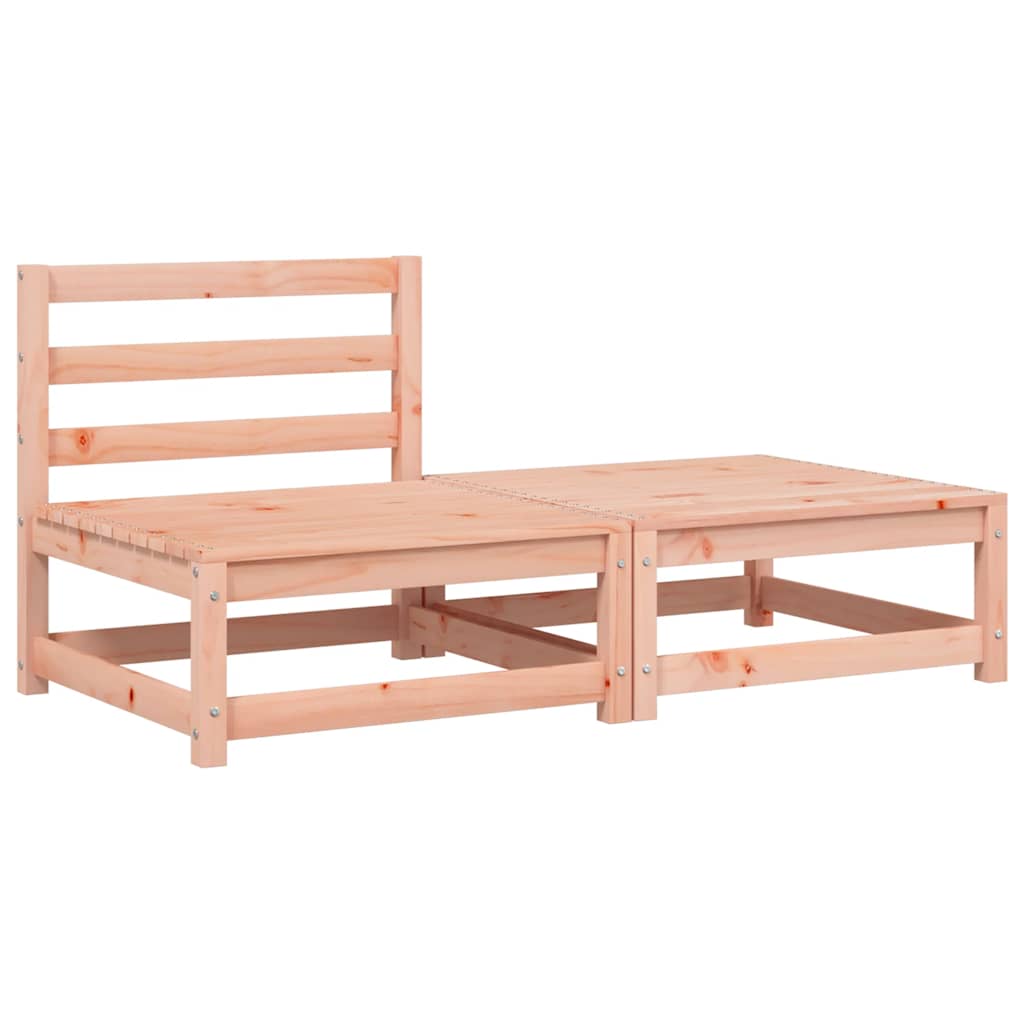 Divano da Giardino Senza Braccioli con Cuscini e Poggiapiedi 838131