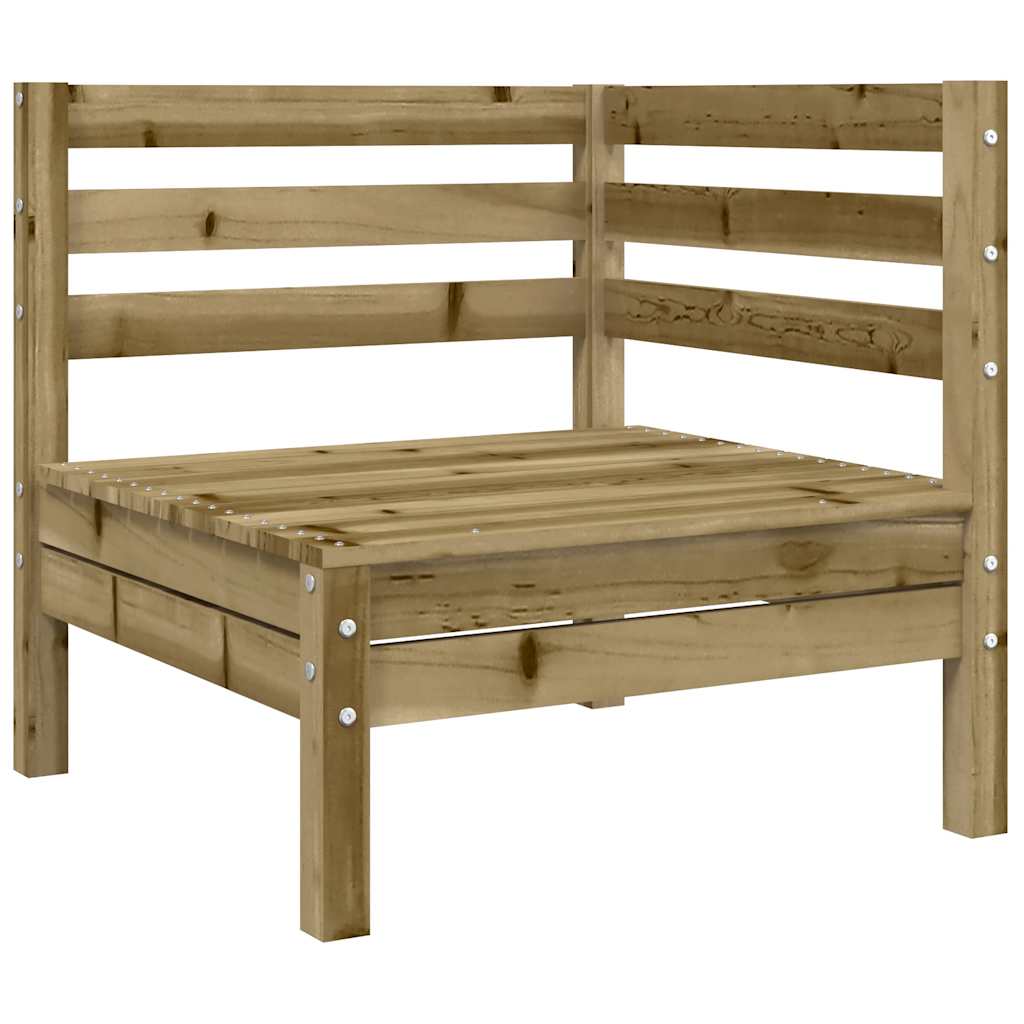 Divano Angolare da Giardino con Cuscini-Sofa da Giardino-Divanetto da esterno Legno Impregnato Pino 759098