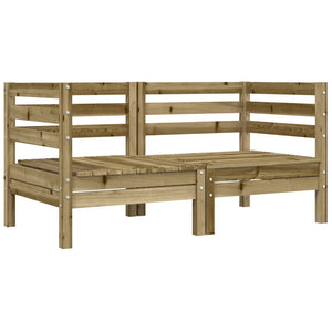 Divani Angolari da Giardino Cuscini 2pz Legno Impregnato Pino 838156