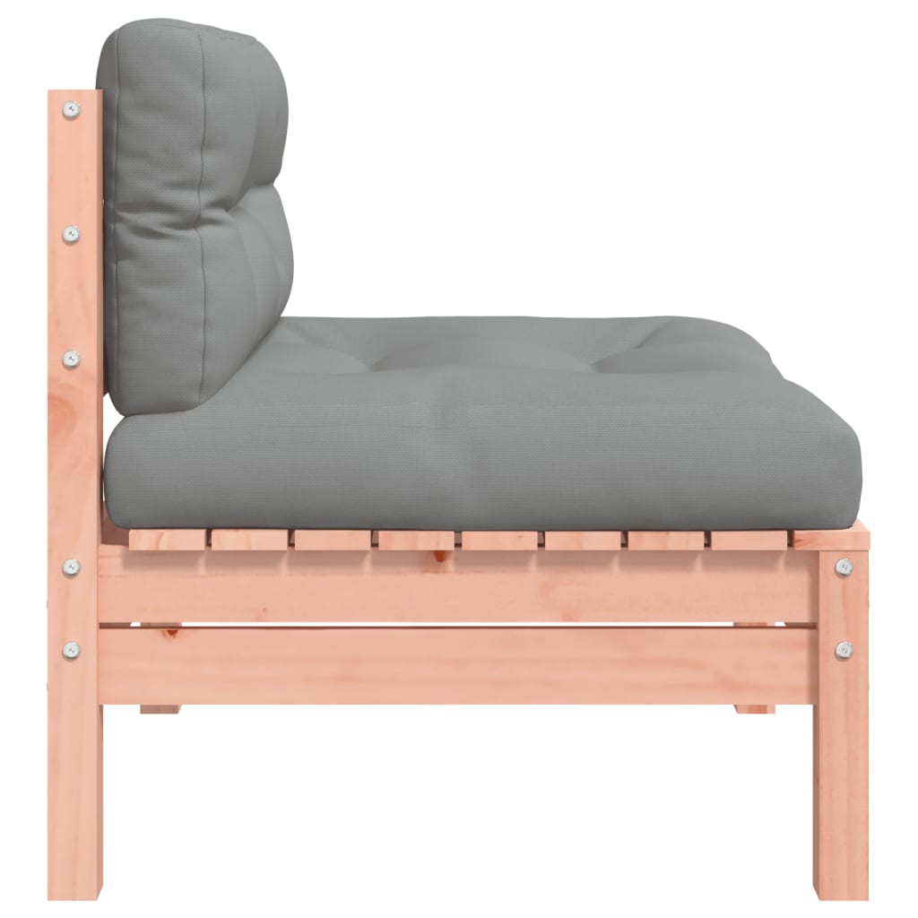 Divani Giardino Senza Braccioli con Cuscini 2 pz Legno Douglas 838163