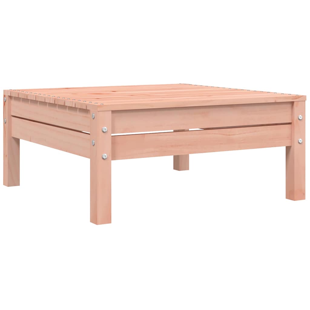 Poggiapiedi da Giardino con Cuscino Legno Massello di Douglas 838167