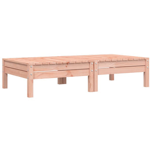 Poggiapiedi Giardino con Cuscini 2 pz Legno Massello di Douglas 838171