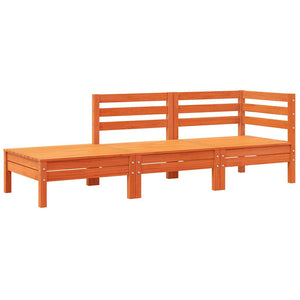 Divano da Giardino con Cuscini e Poggiapiedi 3 Posti 838174