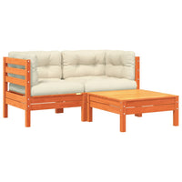 Divano da Giardino con Cuscini e Poggiapiedi 2 Posti 838178