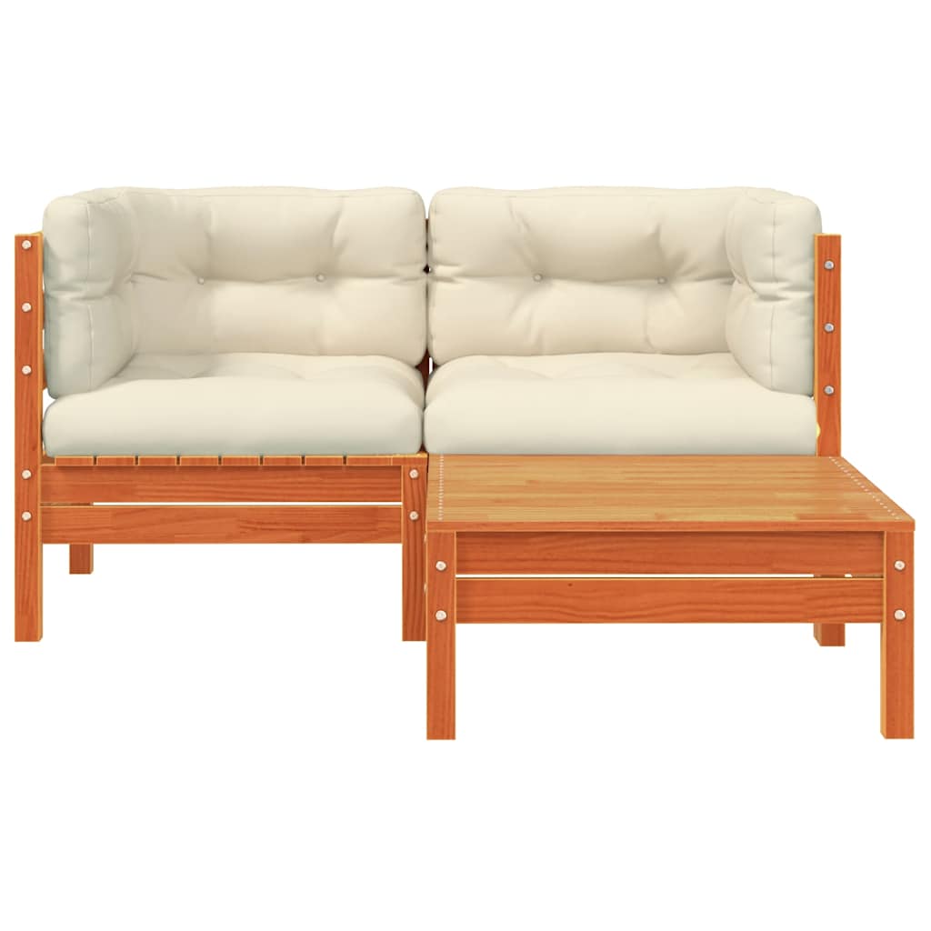 Divano da Giardino con Cuscini e Poggiapiedi 2 Posti 838178