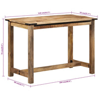 Tavolo da Pranzo 110x55x75 cm in Legno Massello di Mango 358946
