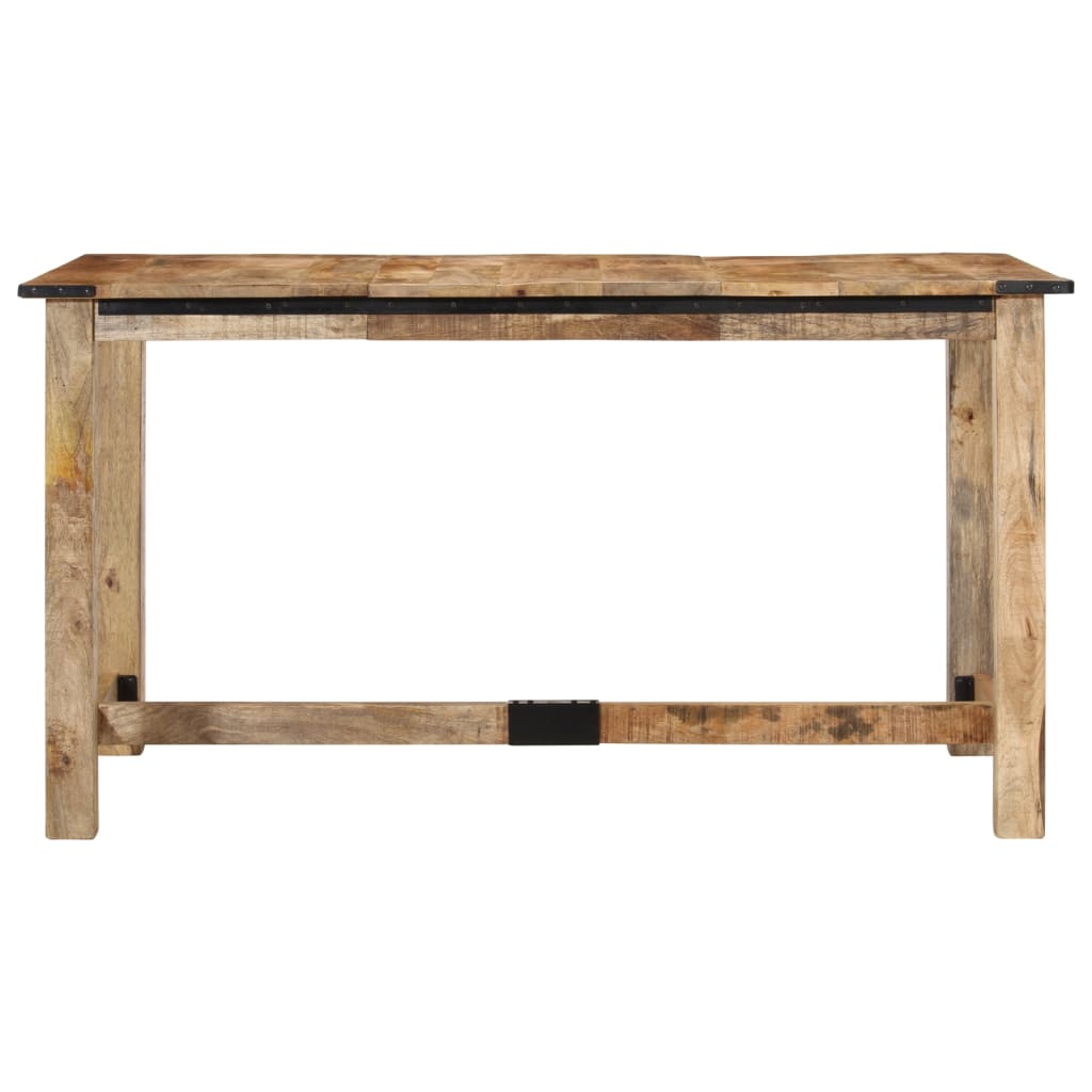 vidaXL Tavolo da Pranzo 140x70x75 cm in Legno Massello di Mango