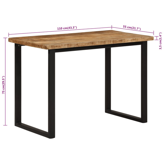 Tavolo da Pranzo 110x55x75 cm in Legno Massello di Mango 358954