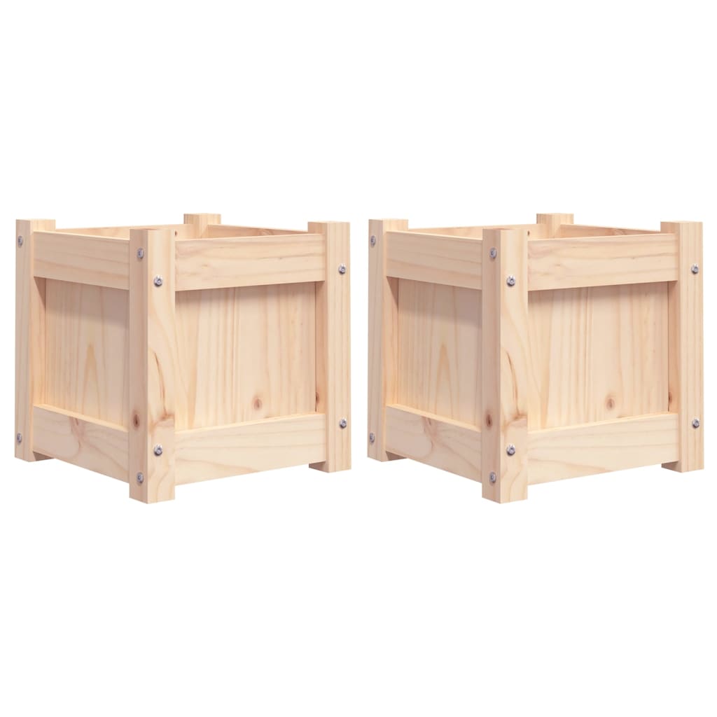 Fioriere da Giardino 2 pz in Legno Massello di Pinocod mxl 132805