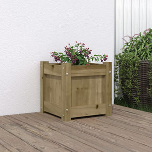 Fioriera da Giardino 31x31x31 cm in Legno di Pino Impregnatocod mxl 108837