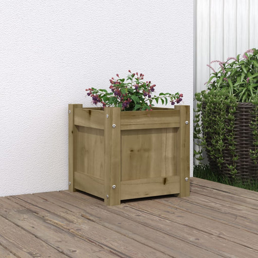 Fioriera da Giardino 31x31x31 cm in Legno di Pino Impregnato 837402