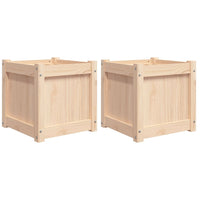 Fioriere da Giardino 2 pz in Legno Massello di Pino 837405