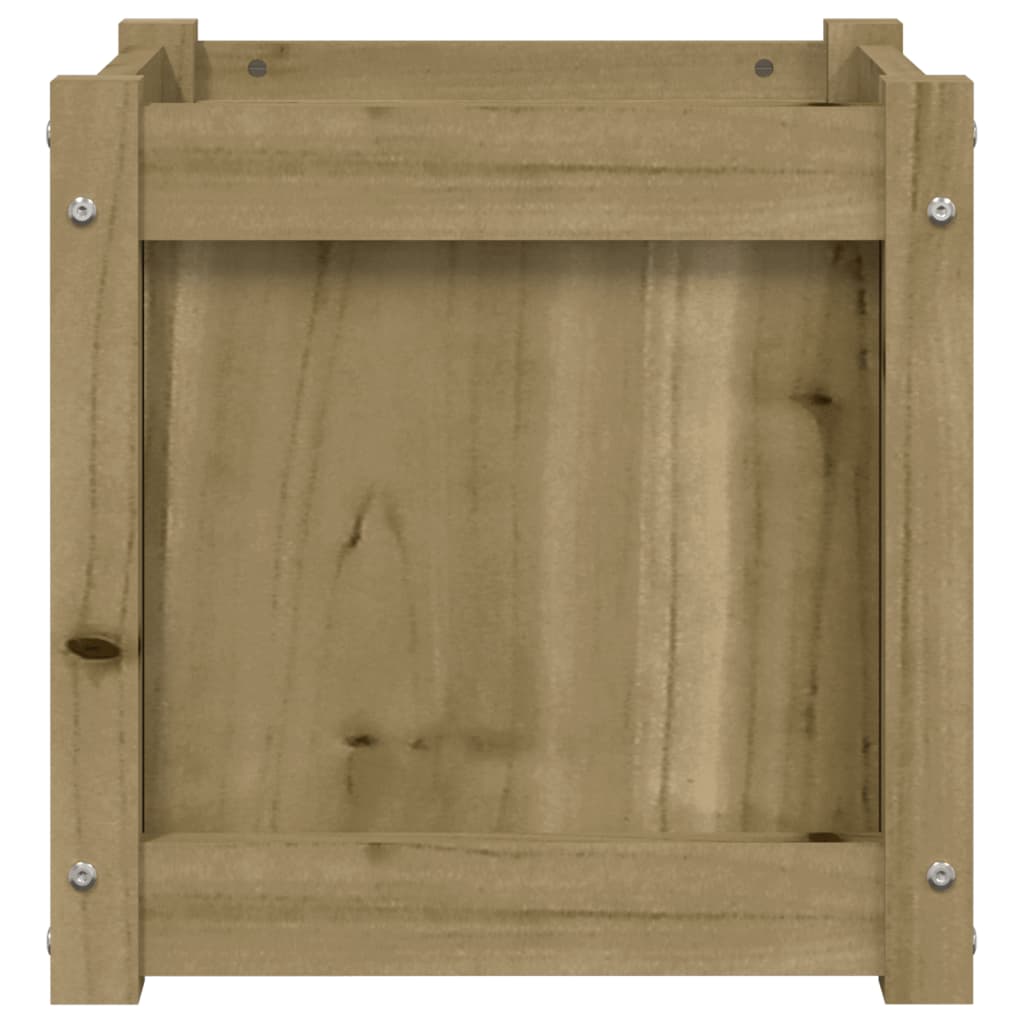 vidaXL Fioriera da Giardino 40x40x40 cm in Legno di Pino Impregnato