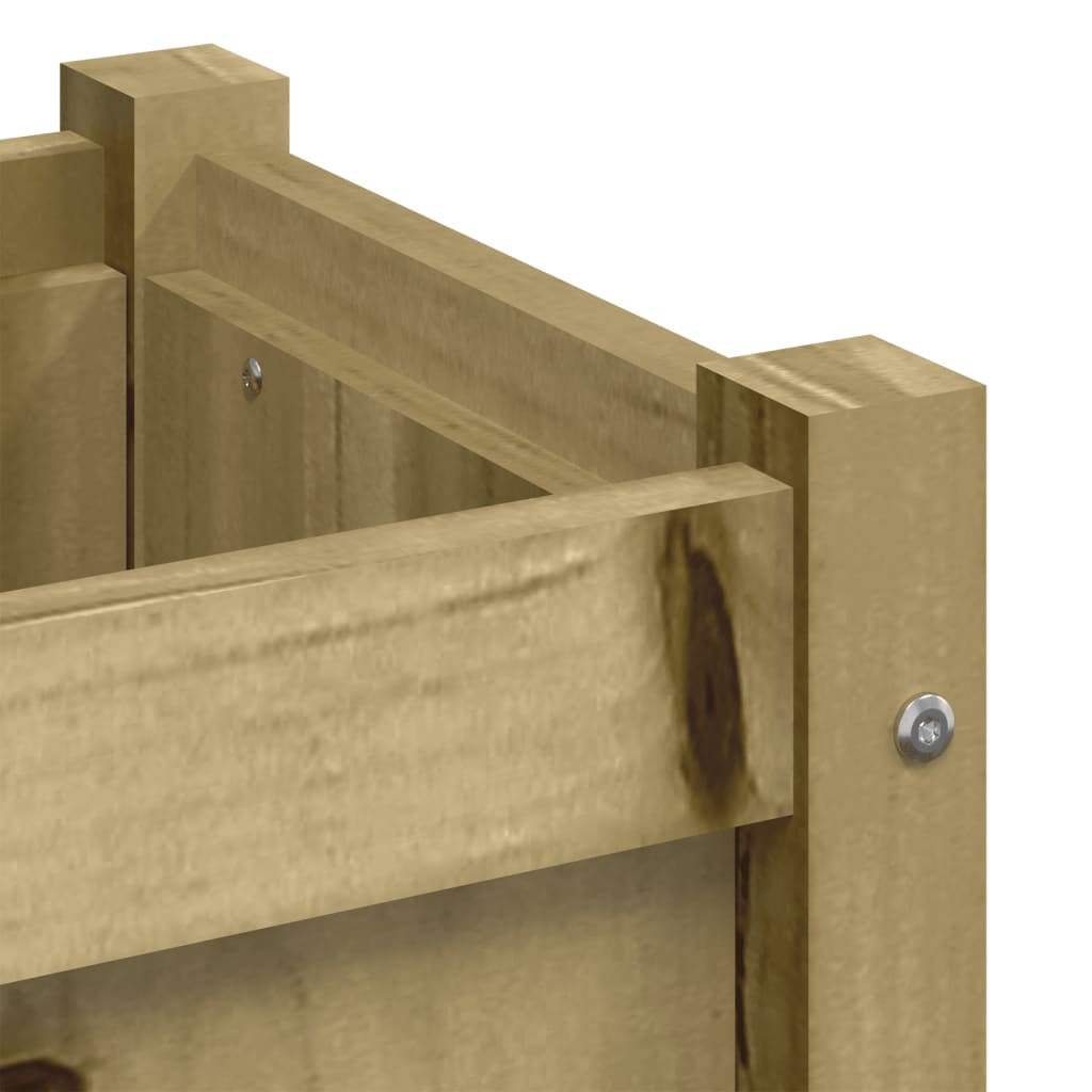 vidaXL Fioriera da Giardino 40x40x40 cm in Legno di Pino Impregnato