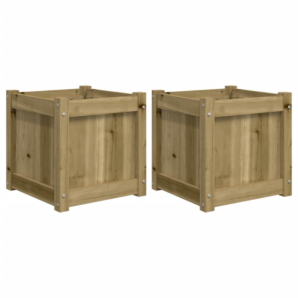 Fioriere da Giardino 2 pz in Legno di Pino Impregnatocod mxl 132652