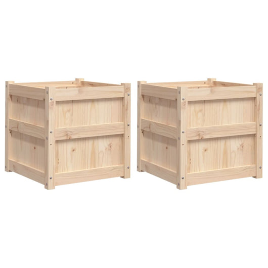 Fioriere da Giardino 2 pz in Legno Massello di Pinocod mxl 84735